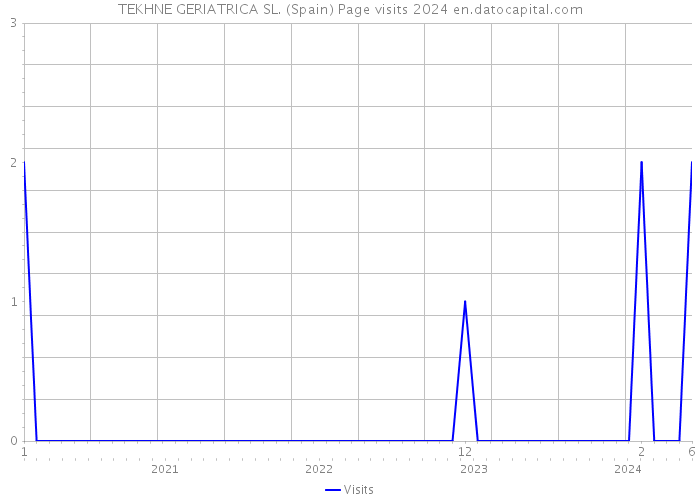 TEKHNE GERIATRICA SL. (Spain) Page visits 2024 