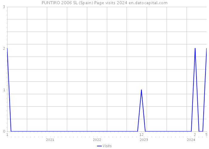 PUNTIRO 2006 SL (Spain) Page visits 2024 