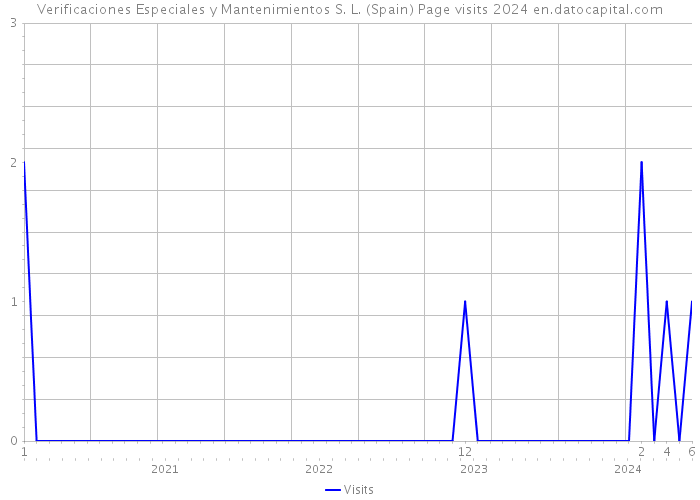 Verificaciones Especiales y Mantenimientos S. L. (Spain) Page visits 2024 