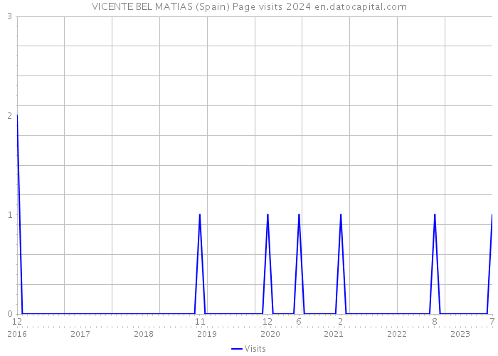 VICENTE BEL MATIAS (Spain) Page visits 2024 
