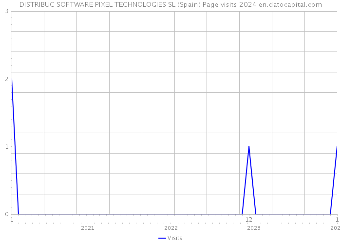 DISTRIBUC SOFTWARE PIXEL TECHNOLOGIES SL (Spain) Page visits 2024 