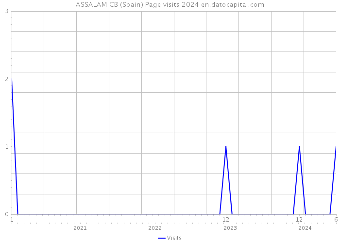 ASSALAM CB (Spain) Page visits 2024 