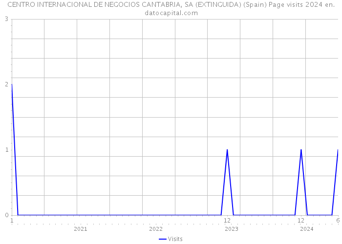 CENTRO INTERNACIONAL DE NEGOCIOS CANTABRIA, SA (EXTINGUIDA) (Spain) Page visits 2024 