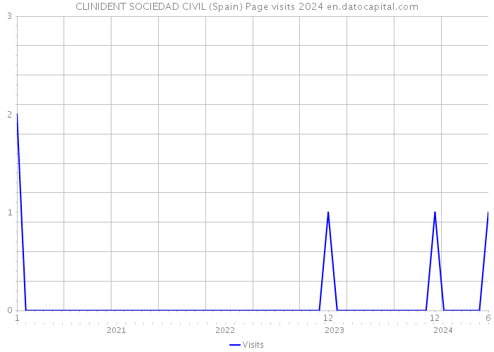 CLINIDENT SOCIEDAD CIVIL (Spain) Page visits 2024 