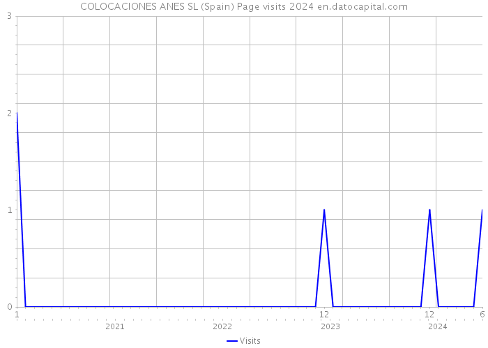 COLOCACIONES ANES SL (Spain) Page visits 2024 