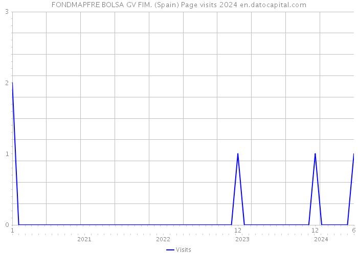 FONDMAPFRE BOLSA GV FIM. (Spain) Page visits 2024 