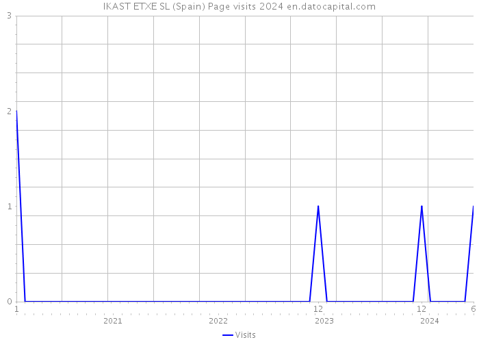 IKAST ETXE SL (Spain) Page visits 2024 