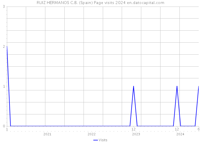 RUIZ HERMANOS C.B. (Spain) Page visits 2024 