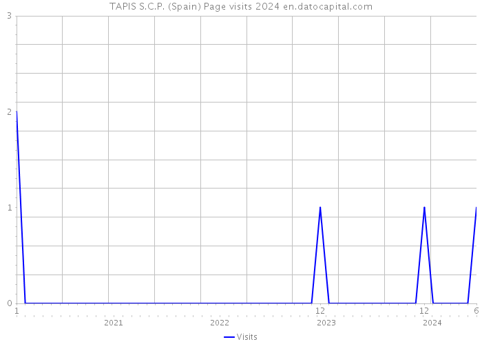 TAPIS S.C.P. (Spain) Page visits 2024 