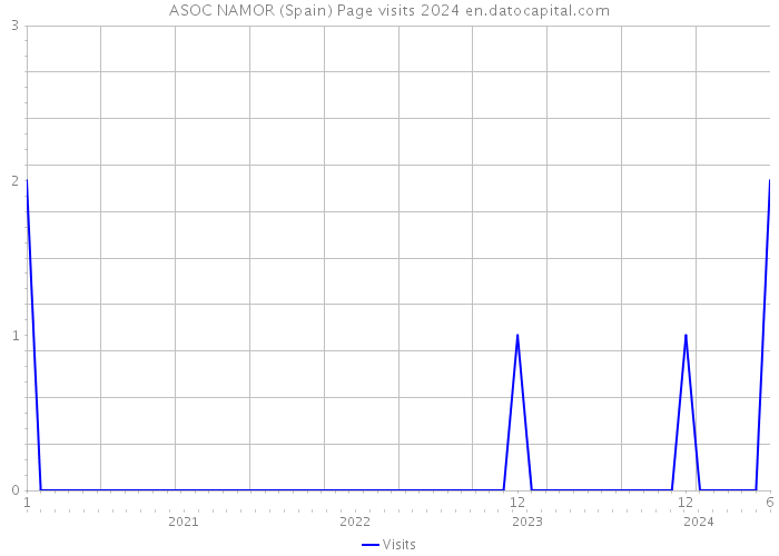 ASOC NAMOR (Spain) Page visits 2024 