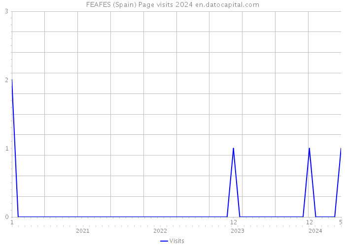 FEAFES (Spain) Page visits 2024 