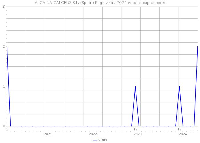 ALCAINA CALCEUS S.L. (Spain) Page visits 2024 