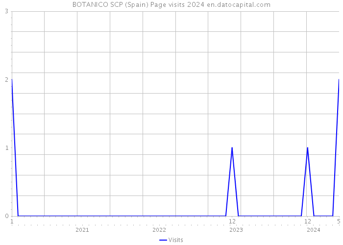 BOTANICO SCP (Spain) Page visits 2024 