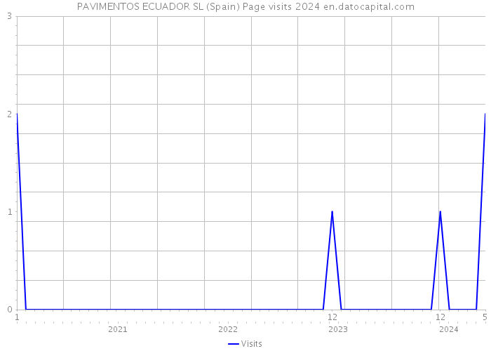 PAVIMENTOS ECUADOR SL (Spain) Page visits 2024 