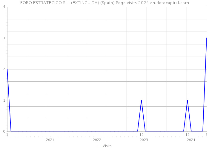 FORO ESTRATEGICO S.L. (EXTINGUIDA) (Spain) Page visits 2024 