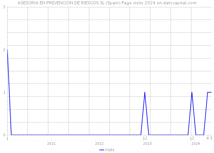 ASESORIA EN PREVENCION DE RIESGOS SL (Spain) Page visits 2024 