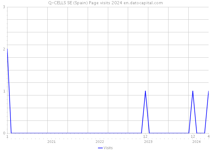 Q-CELLS SE (Spain) Page visits 2024 