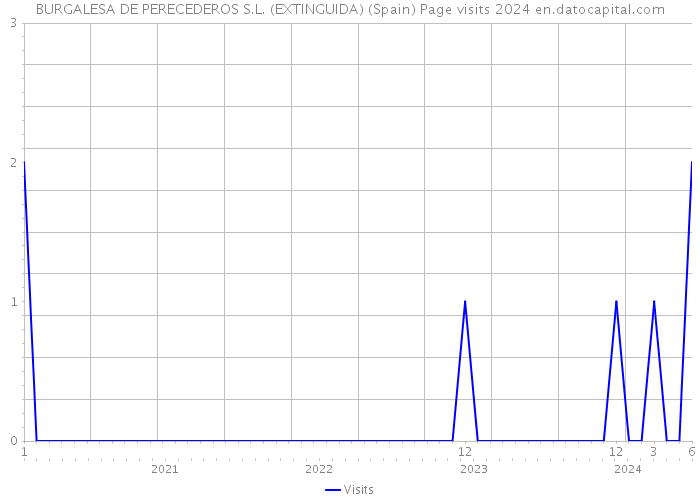 BURGALESA DE PERECEDEROS S.L. (EXTINGUIDA) (Spain) Page visits 2024 
