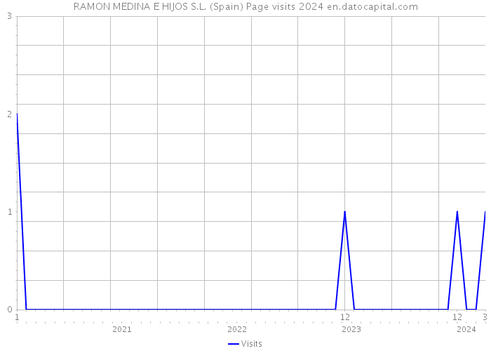 RAMON MEDINA E HIJOS S.L. (Spain) Page visits 2024 