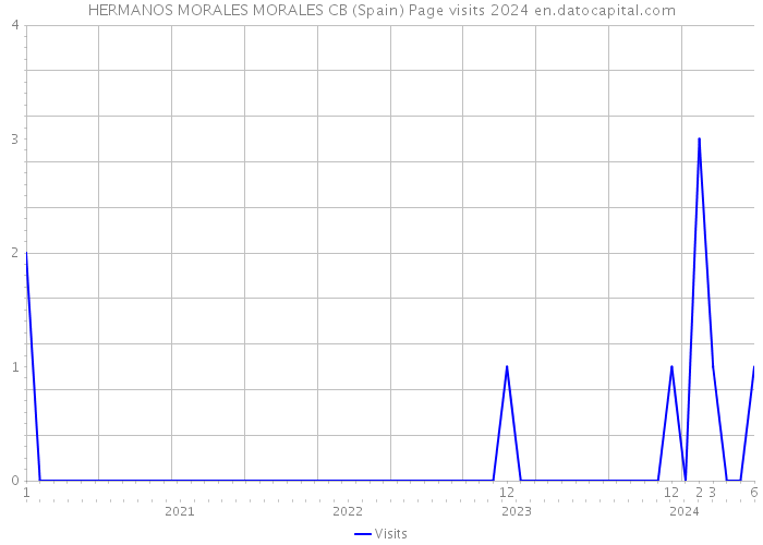 HERMANOS MORALES MORALES CB (Spain) Page visits 2024 