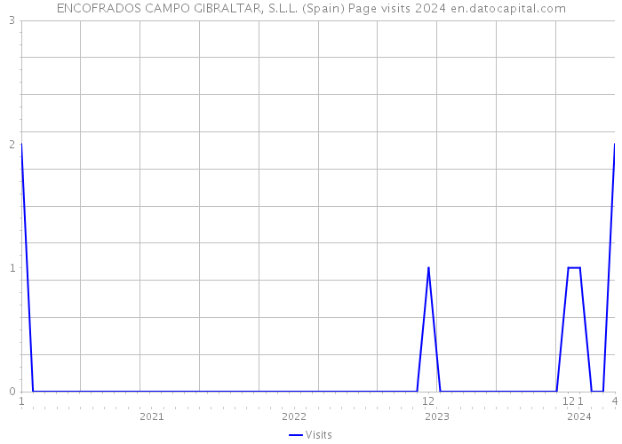 ENCOFRADOS CAMPO GIBRALTAR, S.L.L. (Spain) Page visits 2024 