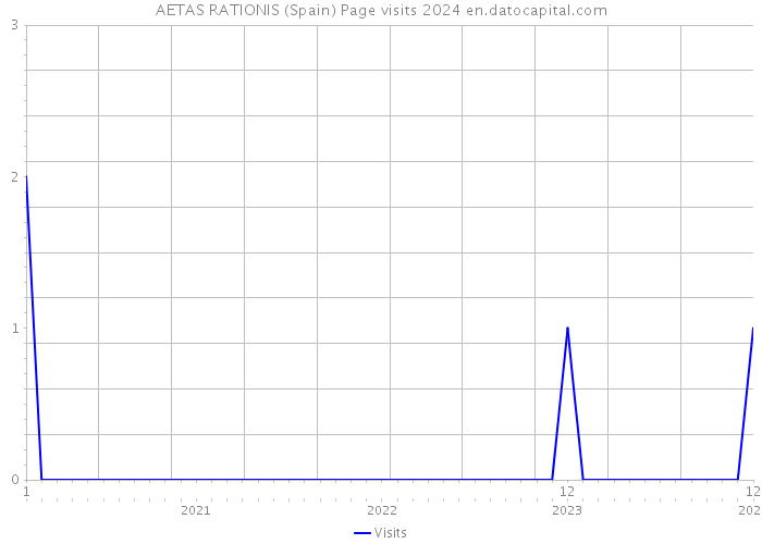 AETAS RATIONIS (Spain) Page visits 2024 