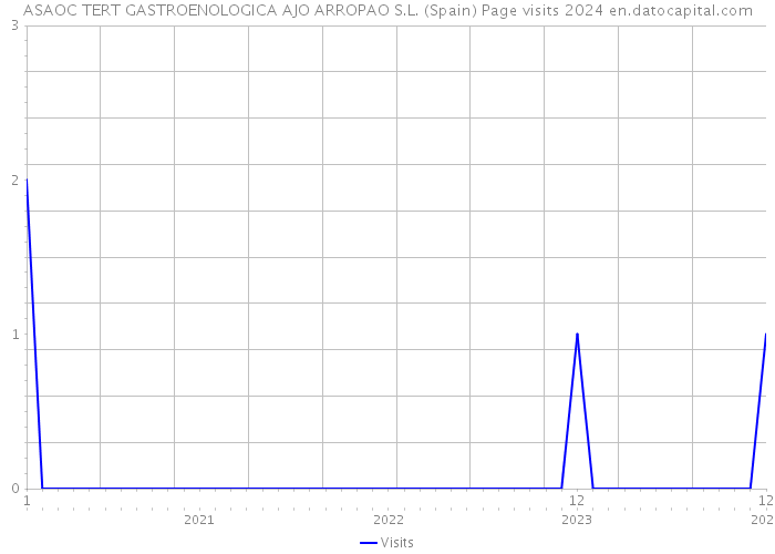 ASAOC TERT GASTROENOLOGICA AJO ARROPAO S.L. (Spain) Page visits 2024 