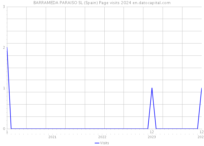 BARRAMEDA PARAISO SL (Spain) Page visits 2024 