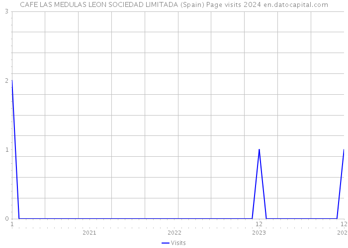 CAFE LAS MEDULAS LEON SOCIEDAD LIMITADA (Spain) Page visits 2024 