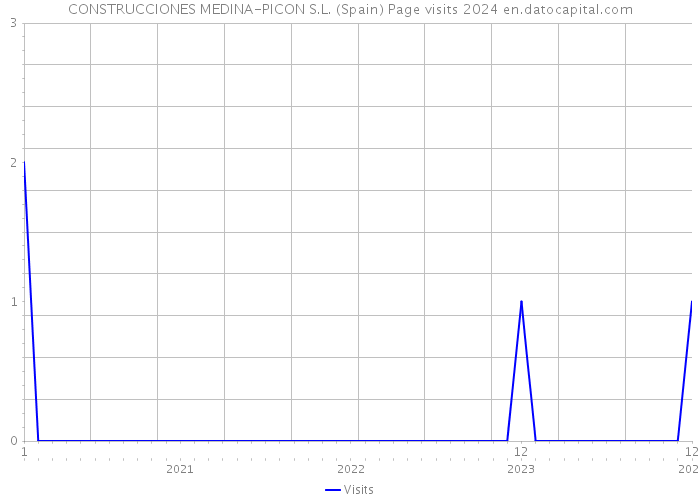 CONSTRUCCIONES MEDINA-PICON S.L. (Spain) Page visits 2024 