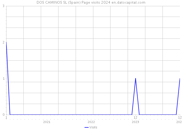 DOS CAMINOS SL (Spain) Page visits 2024 