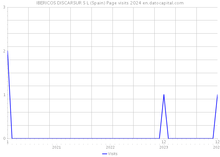 IBERICOS DISCARSUR S L (Spain) Page visits 2024 
