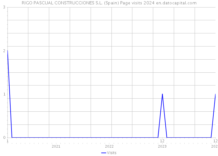 RIGO PASCUAL CONSTRUCCIONES S.L. (Spain) Page visits 2024 