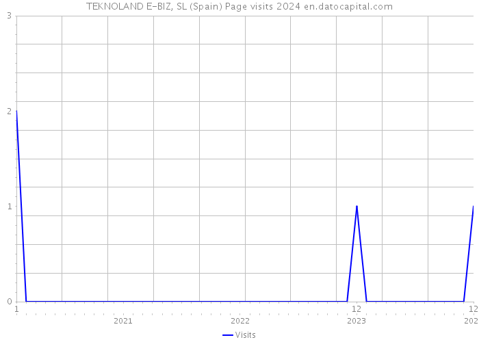 TEKNOLAND E-BIZ, SL (Spain) Page visits 2024 