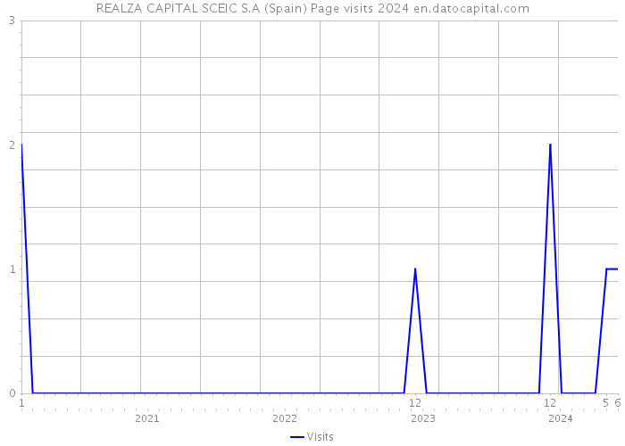 REALZA CAPITAL SCEIC S.A (Spain) Page visits 2024 