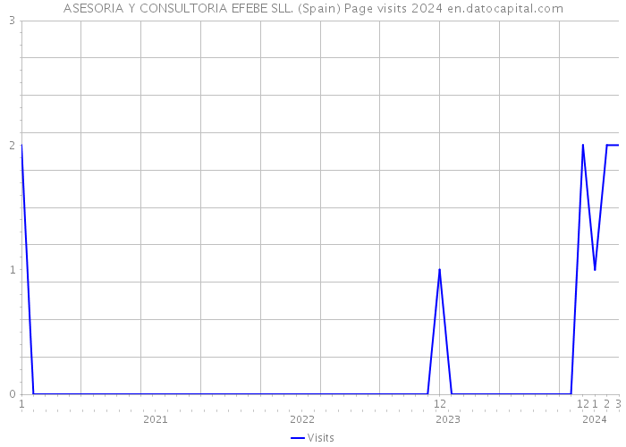 ASESORIA Y CONSULTORIA EFEBE SLL. (Spain) Page visits 2024 
