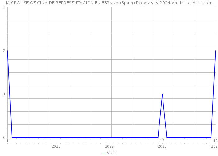 MICROLISE OFICINA DE REPRESENTACION EN ESPANA (Spain) Page visits 2024 