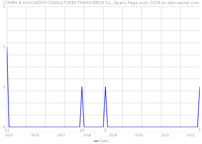 COHEN & ASOCIADOS CONSULTORES FINANCIEROS S.L. (Spain) Page visits 2024 