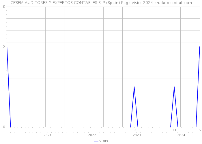 GESEM AUDITORES Y EXPERTOS CONTABLES SLP (Spain) Page visits 2024 