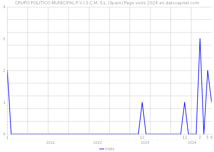 GRUPO POLITICO MUNICIPAL P.V.I.S.C.M. S.L. (Spain) Page visits 2024 