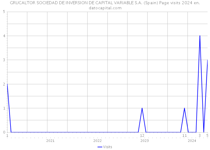 GRUCALTOR SOCIEDAD DE INVERSION DE CAPITAL VARIABLE S.A. (Spain) Page visits 2024 