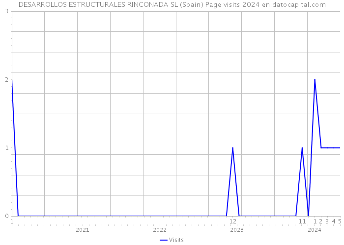 DESARROLLOS ESTRUCTURALES RINCONADA SL (Spain) Page visits 2024 