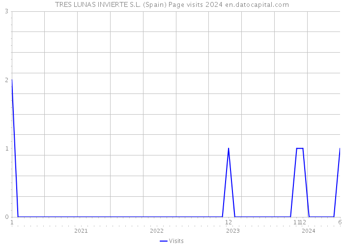 TRES LUNAS INVIERTE S.L. (Spain) Page visits 2024 