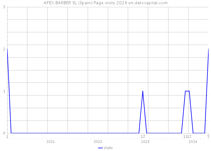 AFEX BARBER SL (Spain) Page visits 2024 