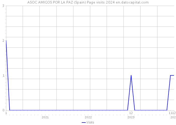 ASOC AMIGOS POR LA PAZ (Spain) Page visits 2024 