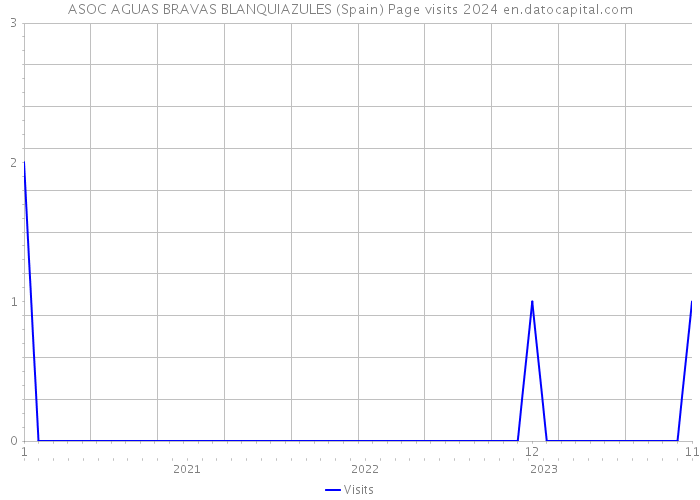 ASOC AGUAS BRAVAS BLANQUIAZULES (Spain) Page visits 2024 