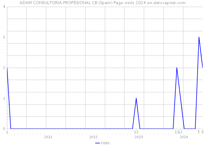 ADAM CONSULTORIA PROFESIONAL CB (Spain) Page visits 2024 