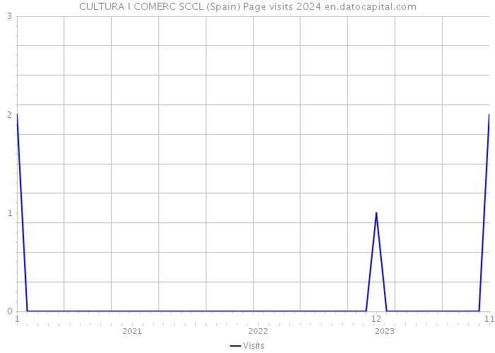 CULTURA I COMERC SCCL (Spain) Page visits 2024 