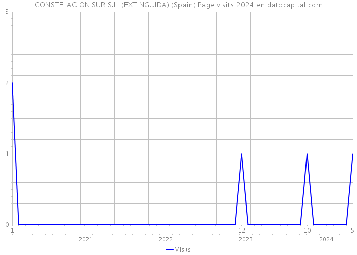 CONSTELACION SUR S.L. (EXTINGUIDA) (Spain) Page visits 2024 