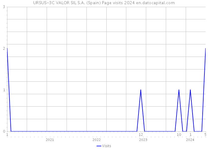 URSUS-3C VALOR SIL S.A. (Spain) Page visits 2024 